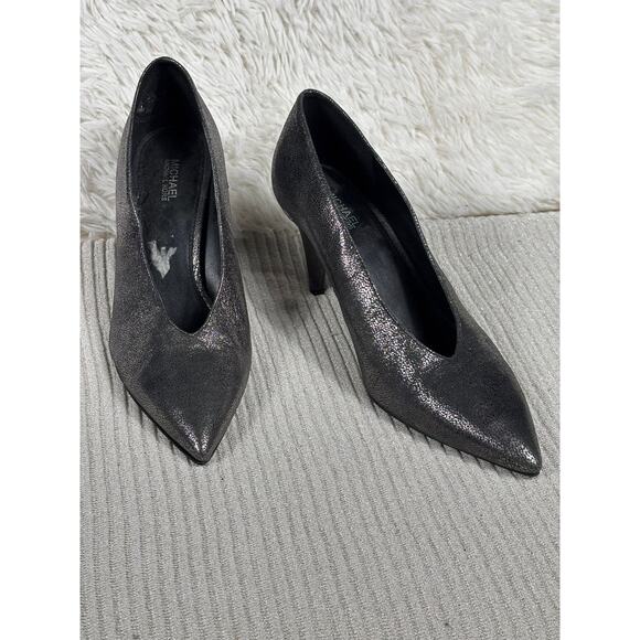 MICHAEL Michael Kors Pointy Pump Sparkle Metallic Shoes Womens Size 7.5M - Picture 1 of 8